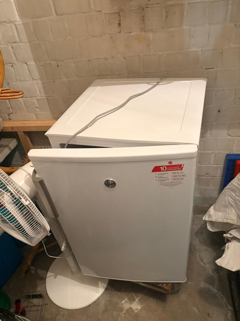 Hoover HHTL 544W89N autoportant 127 L Blanc, Enlèvement, Comme neuf, Autoportant