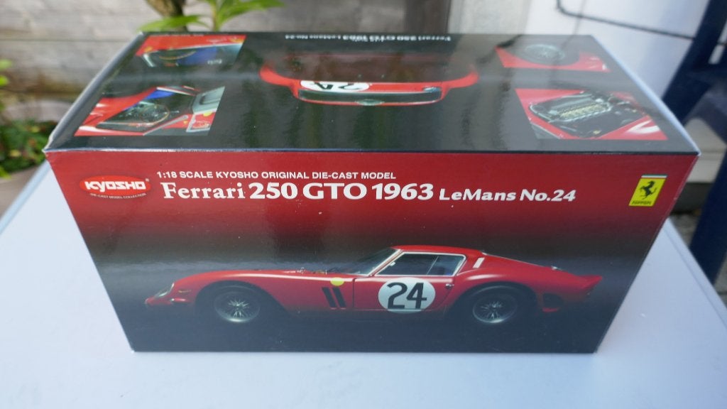 Kyosho 1/18 Ferrari 250 GTO 1963 Le Mans N24 met OVP, Enlèvement ou Envoi, Comme neuf, Voiture, Kyosho