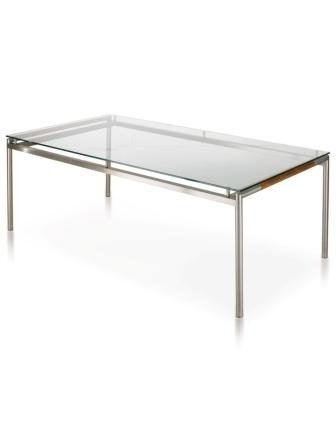 Table en acier inoxydable - teck - verre, Jardin & Terrasse, Tables de jardin, Neuf, Carré, Inox, Enlèvement