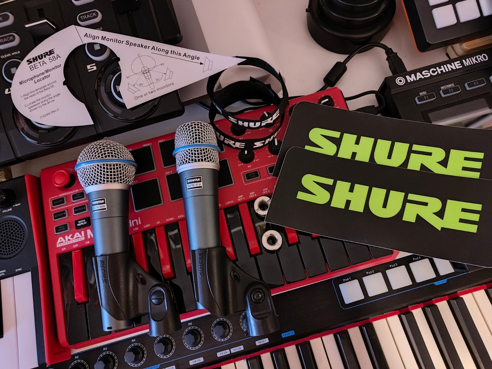2 x Micro Shure Beta 58A et Beta 57A dynamique