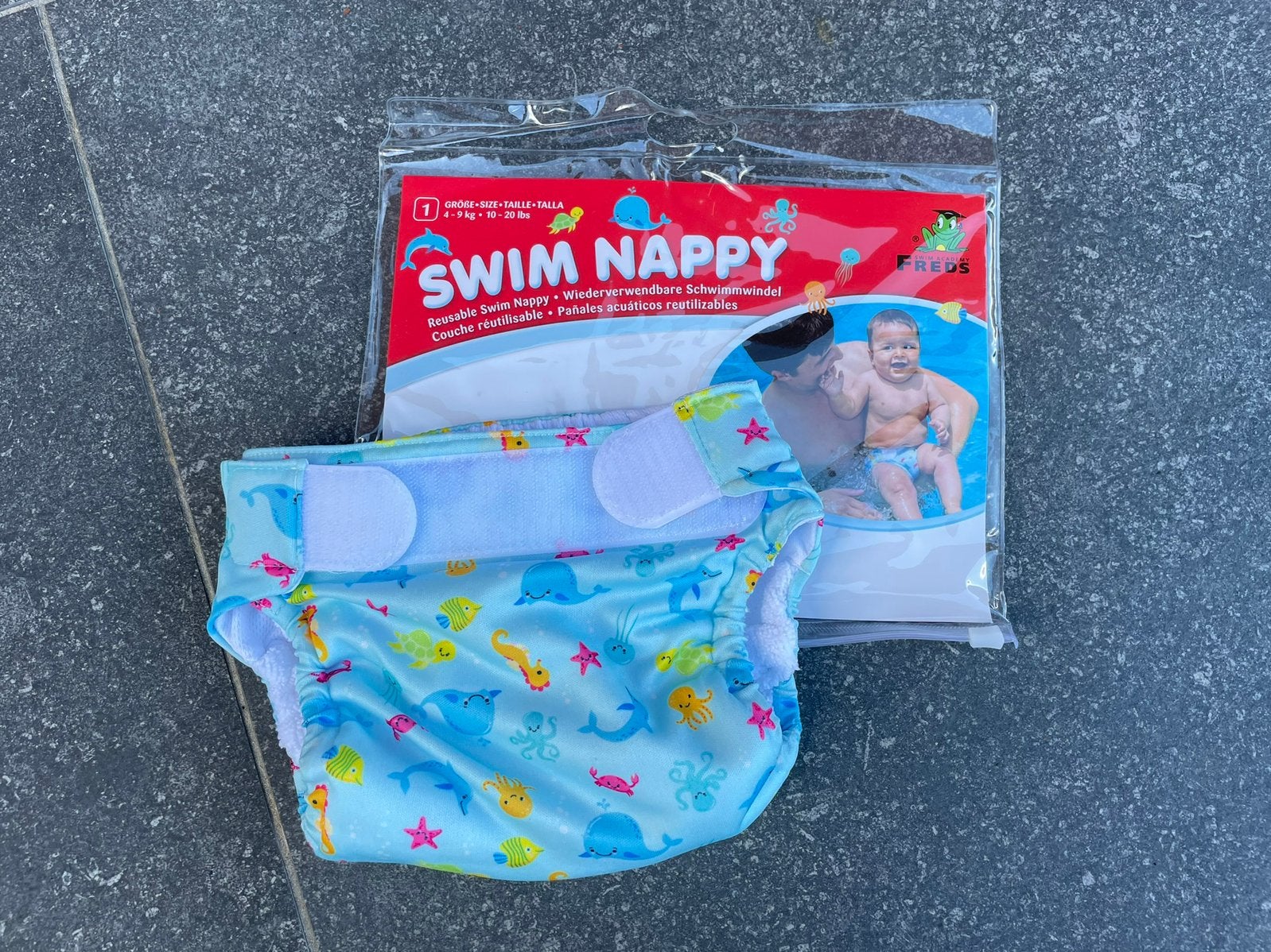 Herbruikbare zwempamper 4-9 kg, Kinderen en Baby's, Babykleding | Baby-zwemkleding, Ophalen, Jongetje of Meisje, One size, Nieuw