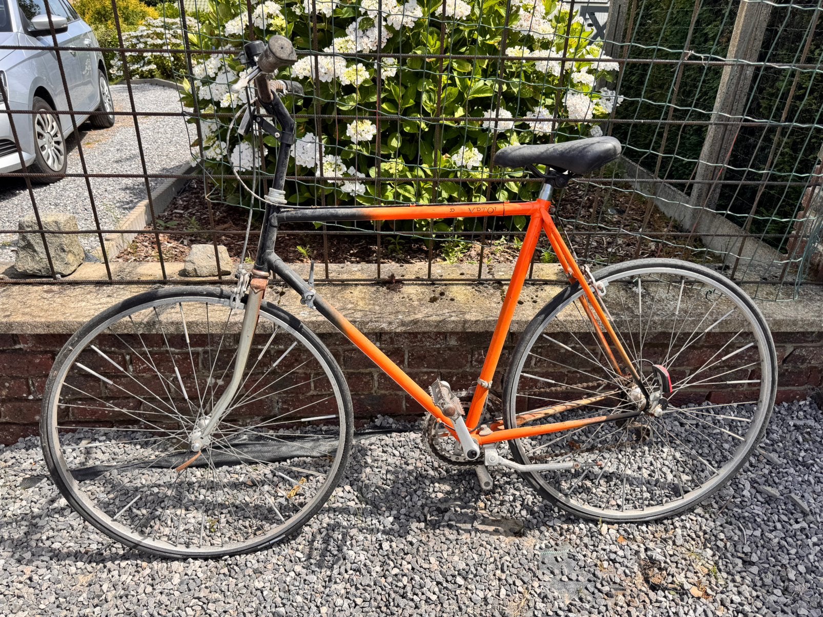 Vintage fiets, Ophalen