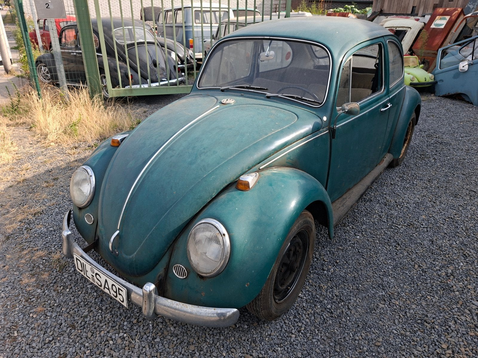 vw kever '67, Autos, Oldtimers & Ancêtres, Entreprise, Volkswagen, Essence, Boîte manuelle, Vert, Beige, Tissu, Propulsion arrière