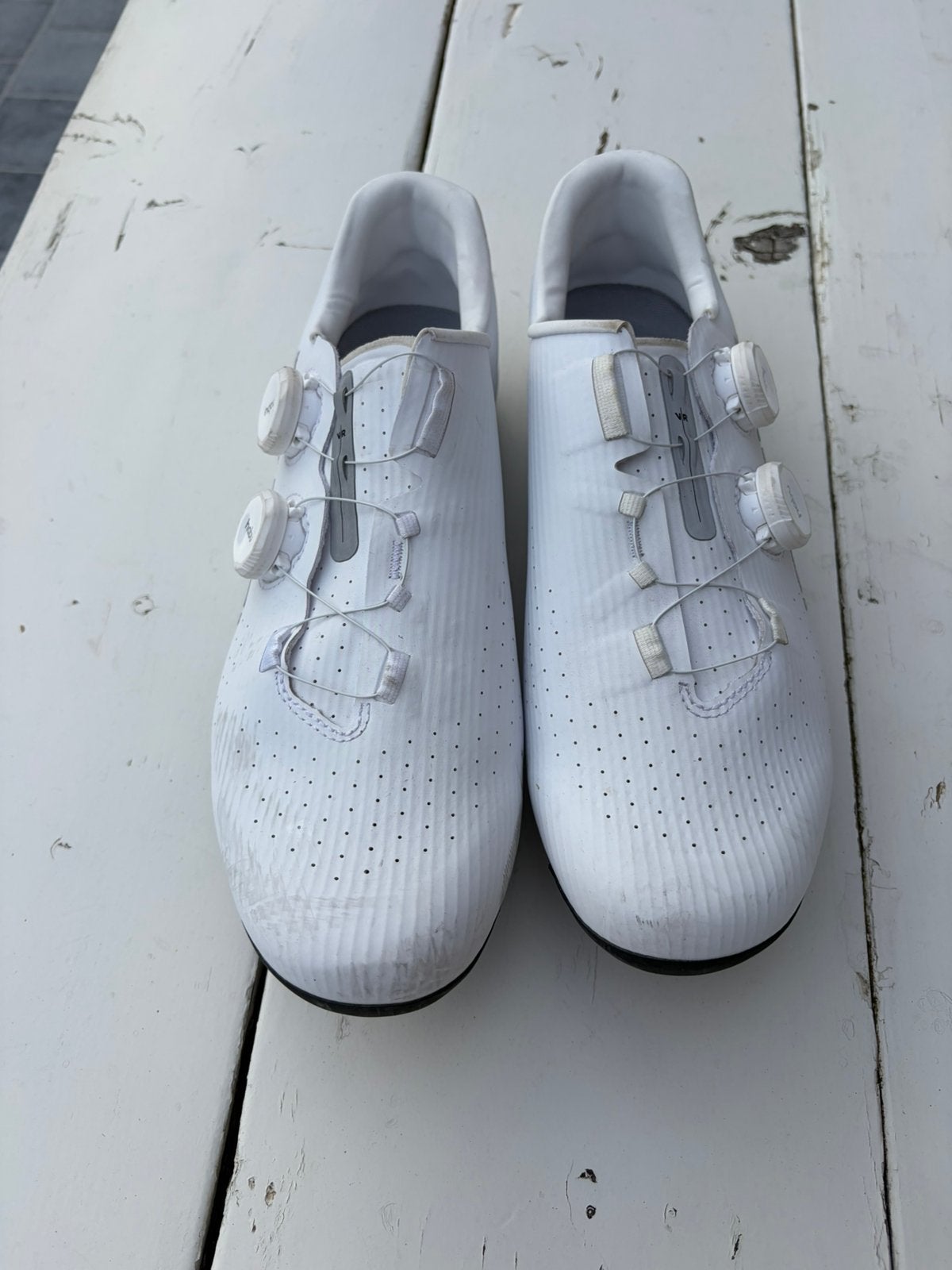 Chaussures de vélo RCR-R blanches - VAN RYSEL taille 44, Enlèvement, Comme neuf, Chaussures