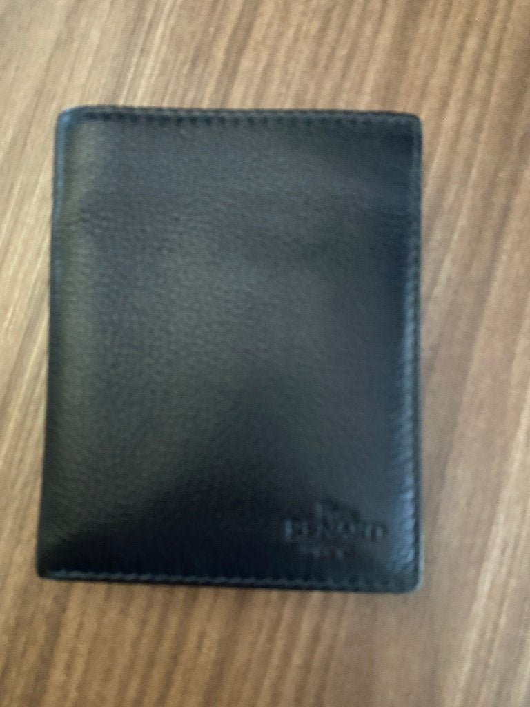 Portefeuille homme PICARD en cuir noir véritable, Ophalen, Zo goed als nieuw, Zwart, Leder