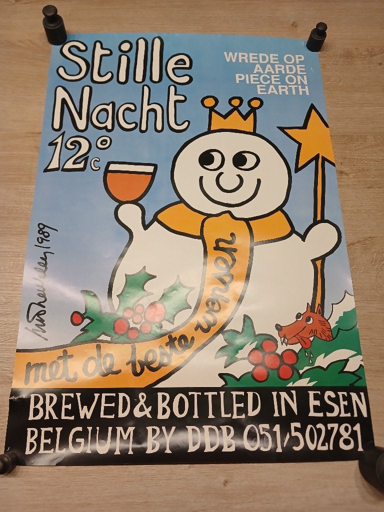 posters van bieren, Gebruikt, Deurposter of groter, Rechthoekig Liggend, Ophalen of Verzenden