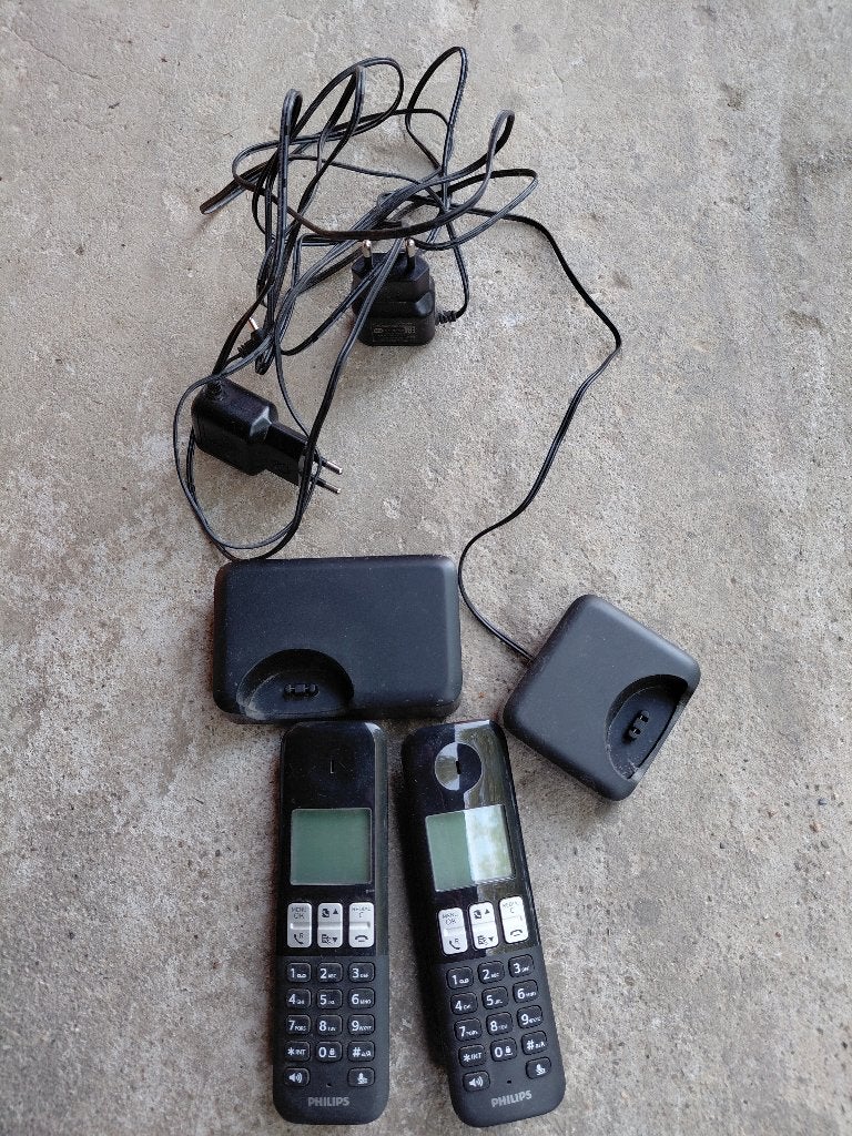 Philips Duo Draadloze Huistelefoons (DECT), Ophalen, Gebruikt, 2 handsets