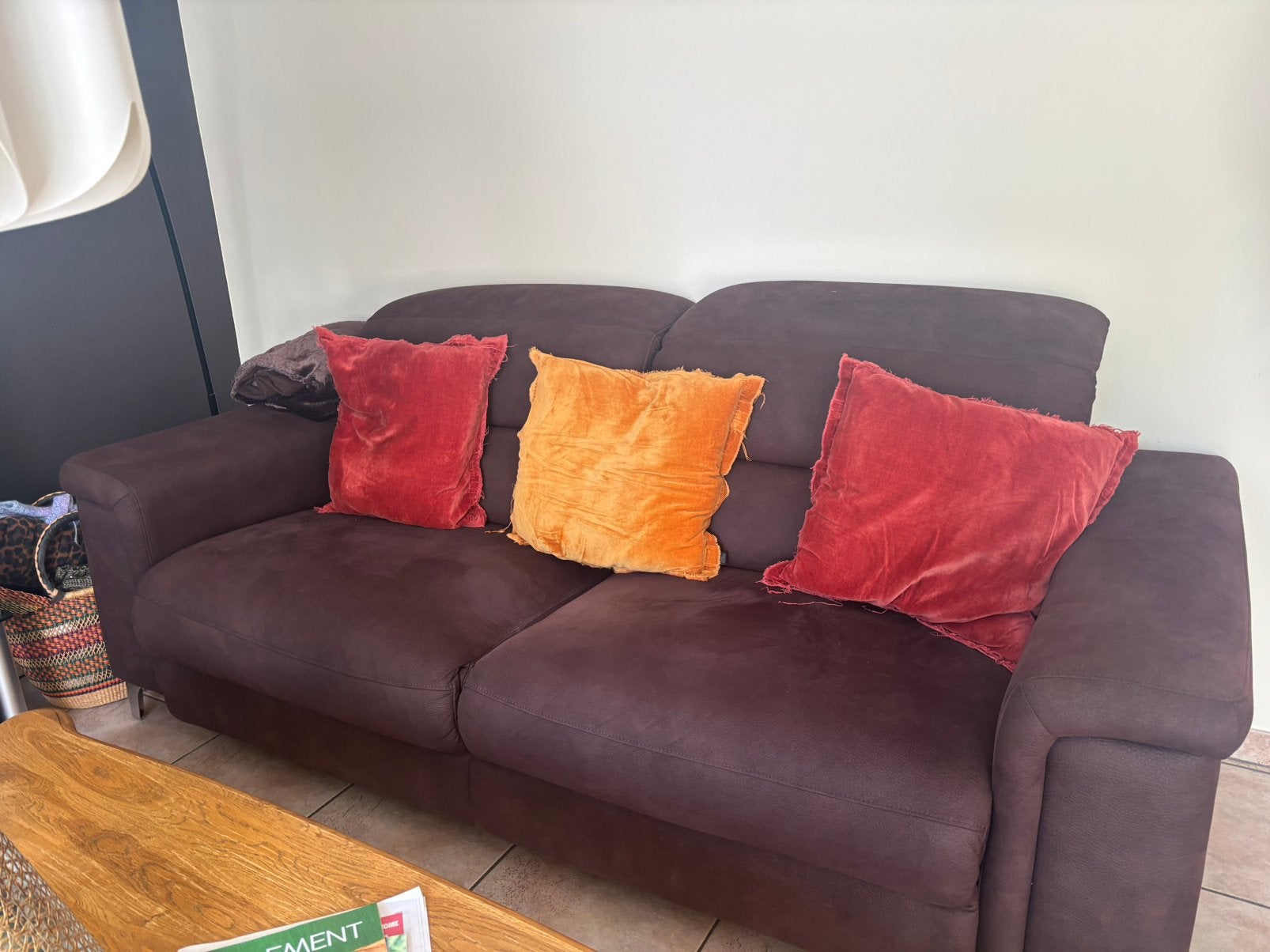 Canape 2 et 3 places, Maison & Meubles, Moins de 150 cm, Banc droit, Comme neuf, Enlèvement
