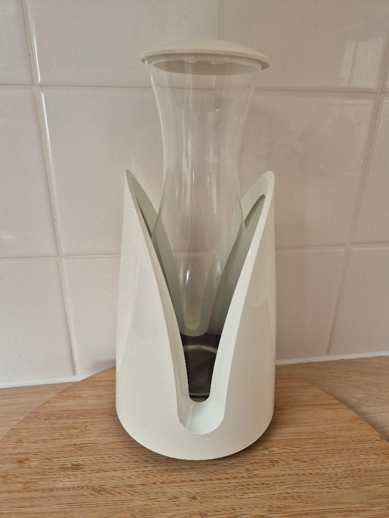 Vacu Vin Actieve Koelingkaraf - Wit, Maison & Meubles, Cuisine | Vaisselle, Comme neuf, Verre ou Verres, Uni, Verre, Enlèvement ou Envoi