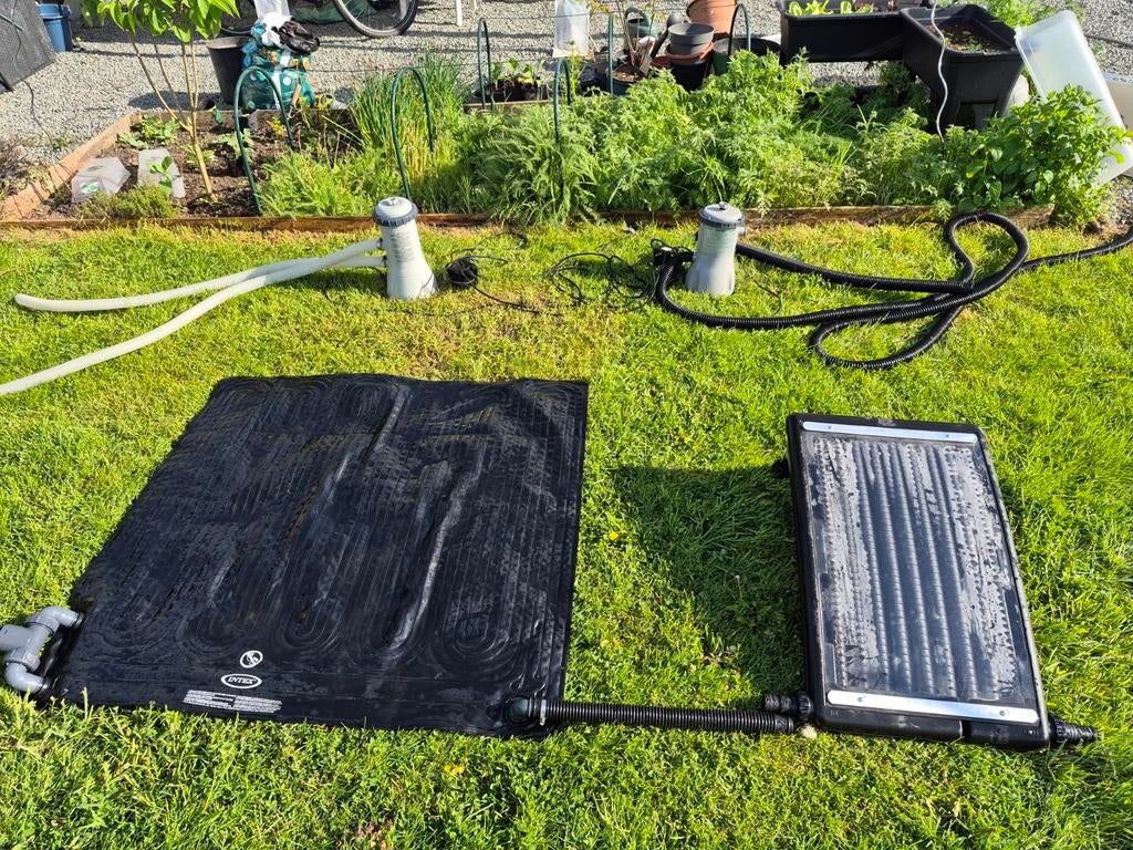 Filters en zwembadverwarming op zon, Ophalen
