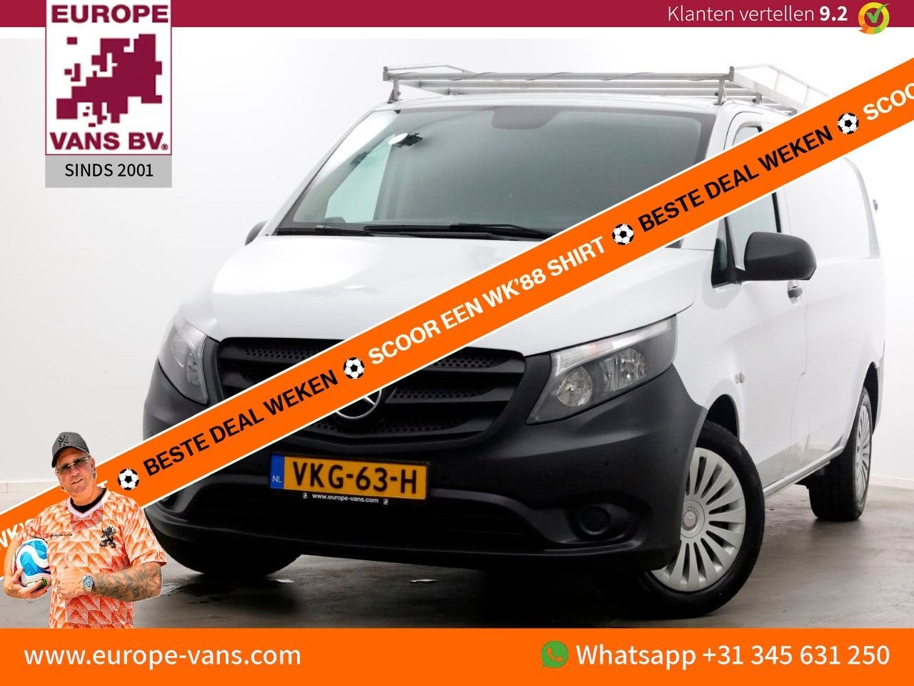Mercedes-Benz Vito 114 CDI 136pk RWD 9G Automaat XL Extra La, Auto's, Automaat, Wit, Mercedes-Benz, Bedrijf