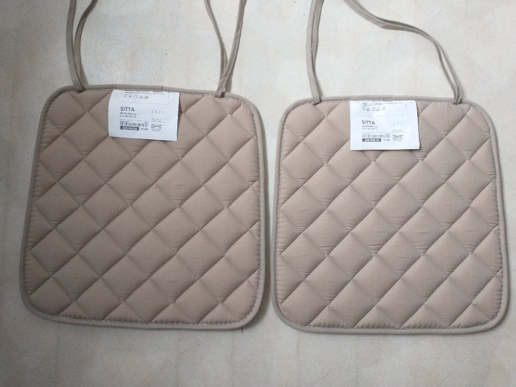 2x IKEA Stoelkussen 35x38x2cm, Jardin & Terrasse, Accessoires mobilier de jardin, Enlèvement, Comme neuf