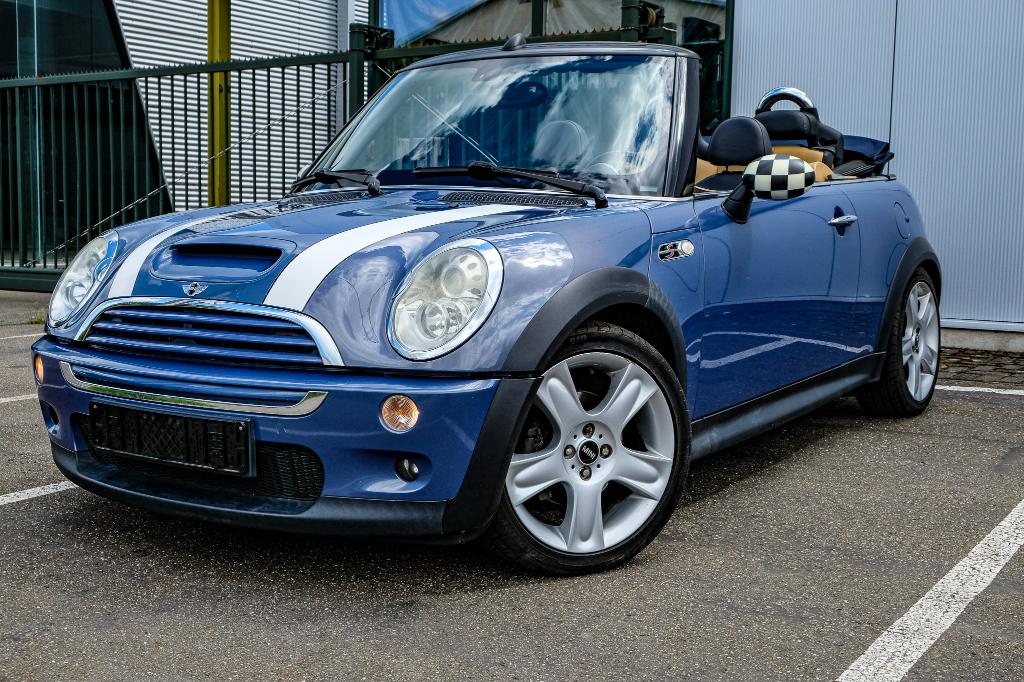 Mini Cooper S Cabrio 170pk Xénon Euro4 R52, Autos, Cuir, Beige, Entreprise, Cabriolet