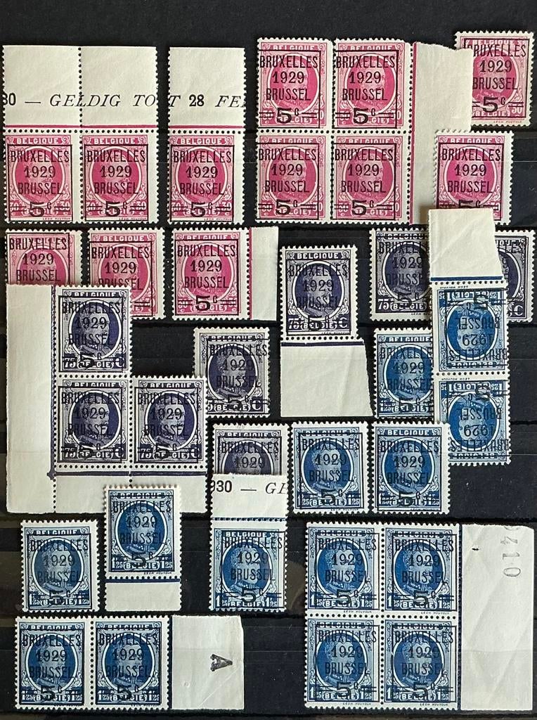 LOTVERKOOP 453. OBP: 273/75. MNH. VARIËTEIT/ Cu., Koninklijk huis, Orginele gom, Ophalen of Verzenden, Postfris