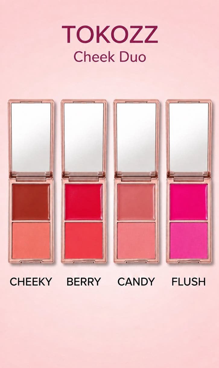 TOKOZZ Cheek Duo — Fard à joues crème et poudre, Maquillage, Enlèvement ou Envoi, Joues, Neuf