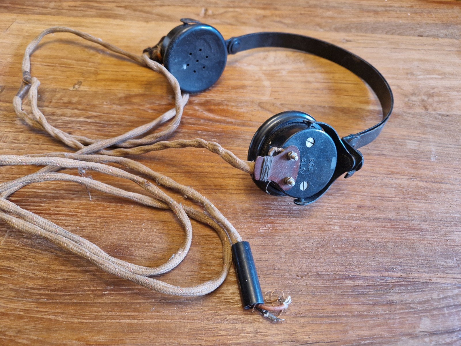 WW2 hoofdtelefoon S.G.B.   C.L.R., Antiquités & Art, Enlèvement ou Envoi