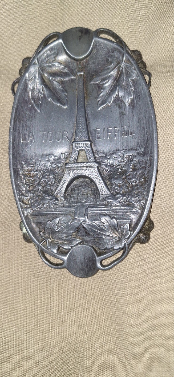 ancien cendrier en bronze tour Effel, Antiquités & Art, Enlèvement ou Envoi