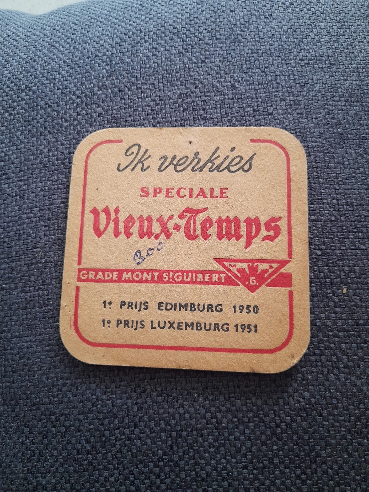 Bierviltje brouwerij vieux-temps, Verzamelen, Ophalen of Verzenden