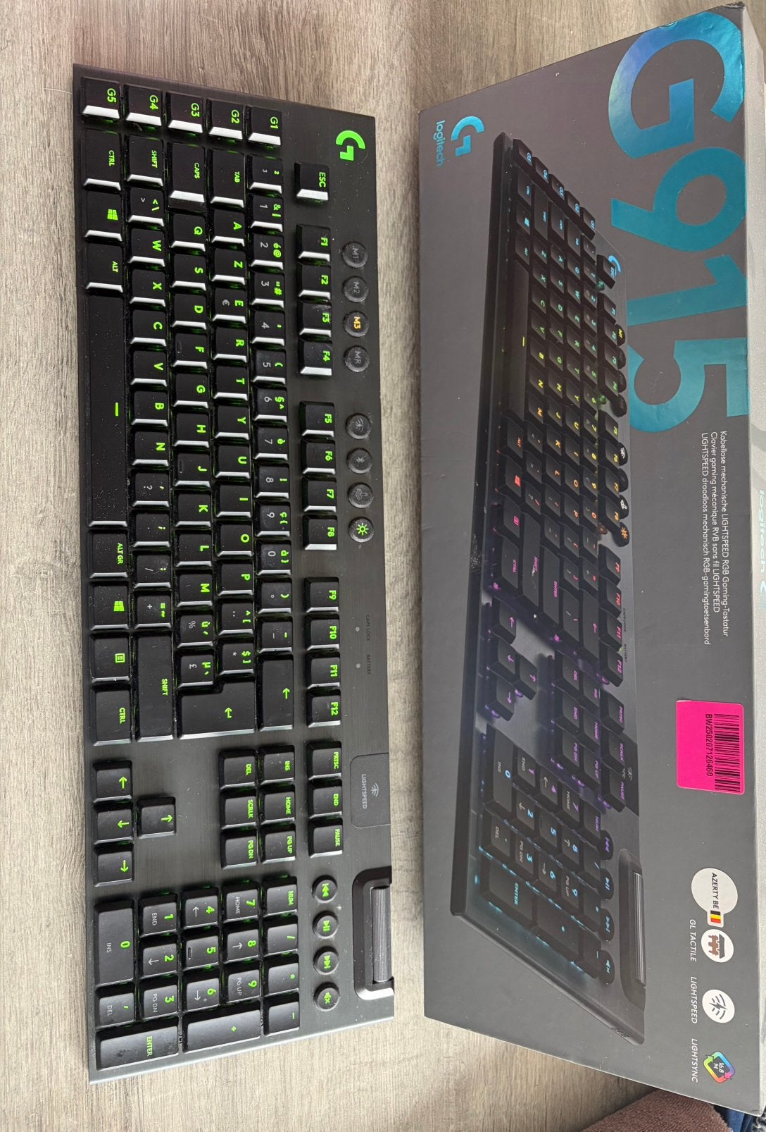 Logitech G915 Azerty wireless, Informatique & Logiciels, Claviers, Enlèvement, Azerty, Comme neuf