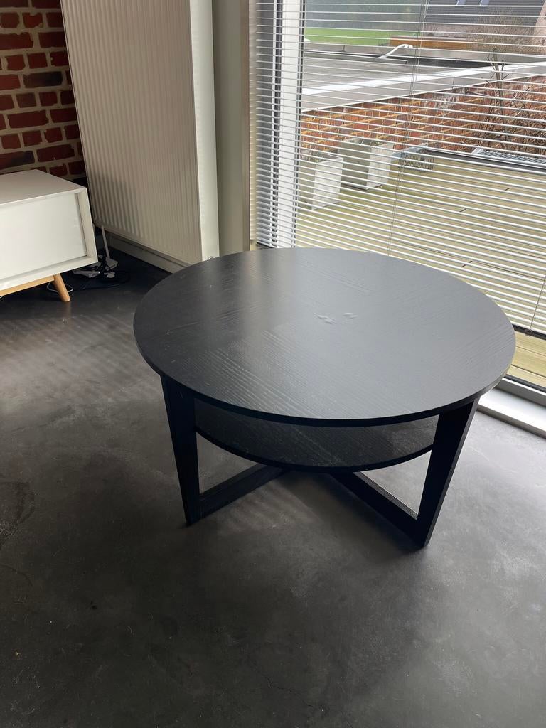 Ikea Vejmon ronde salontafel - diameter 90 cm, Ophalen, Gebruikt