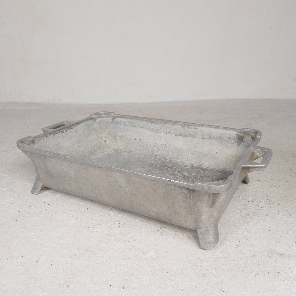 Aluminium bak uit de vleesindustrie, plantenbak, jaren 60, Ophalen of Verzenden