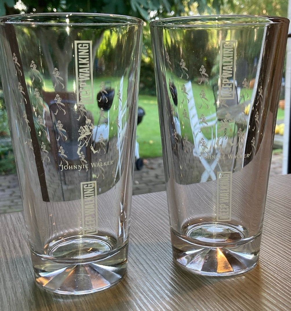 2 Johnnie Walker glazen, Verzamelen, Ophalen of Verzenden, Zo goed als nieuw