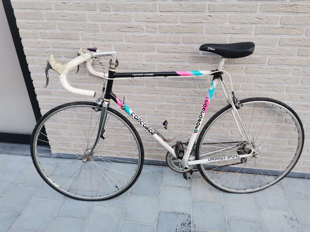 Rétro racefiets concorde met campagnolo wielen, 10 à 15 vitesses, Frein sur jante, Enlèvement, 28 pouces