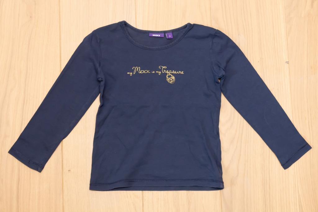 Donkerblauwe T-shirt Mexx, maat 98-104 / 3-4 jr, Kinderen en Baby's, Kinderkleding | Maat 98, Mexx, Gebruikt, Meisje, Ophalen of Verzenden