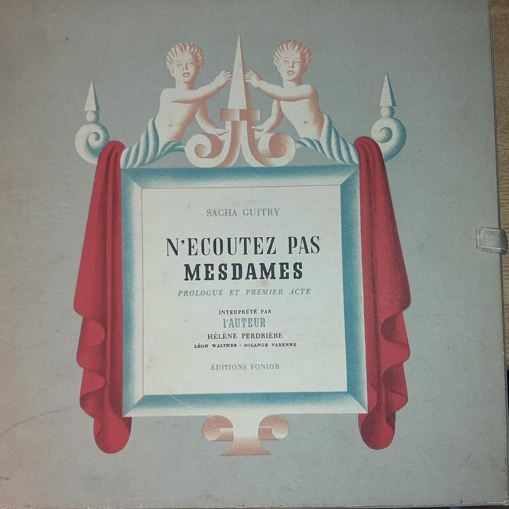 N'écoutez pas Mesdames de Sacha Guitry, coffret 78 tours, Autres formats, Enlèvement, Utilisé, Autres types