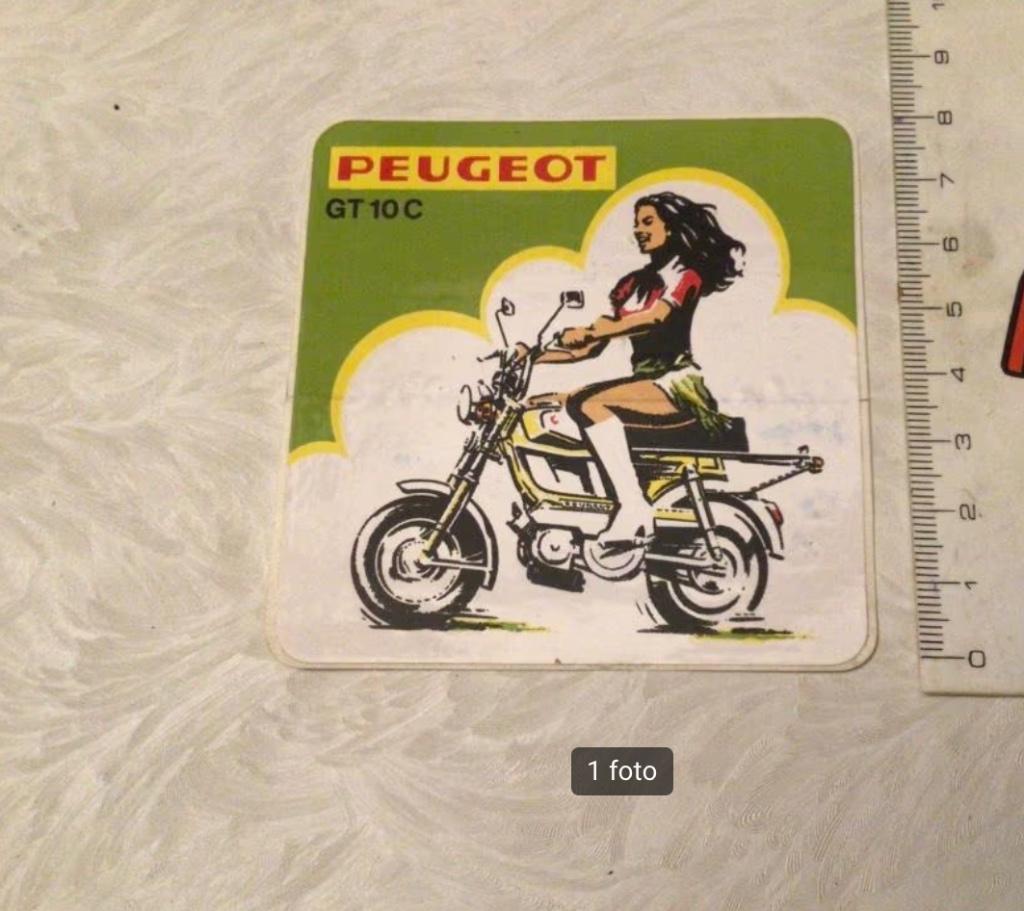 Peugeot Gt10c sticker nostalgie 1970-1980, Ophalen of Verzenden