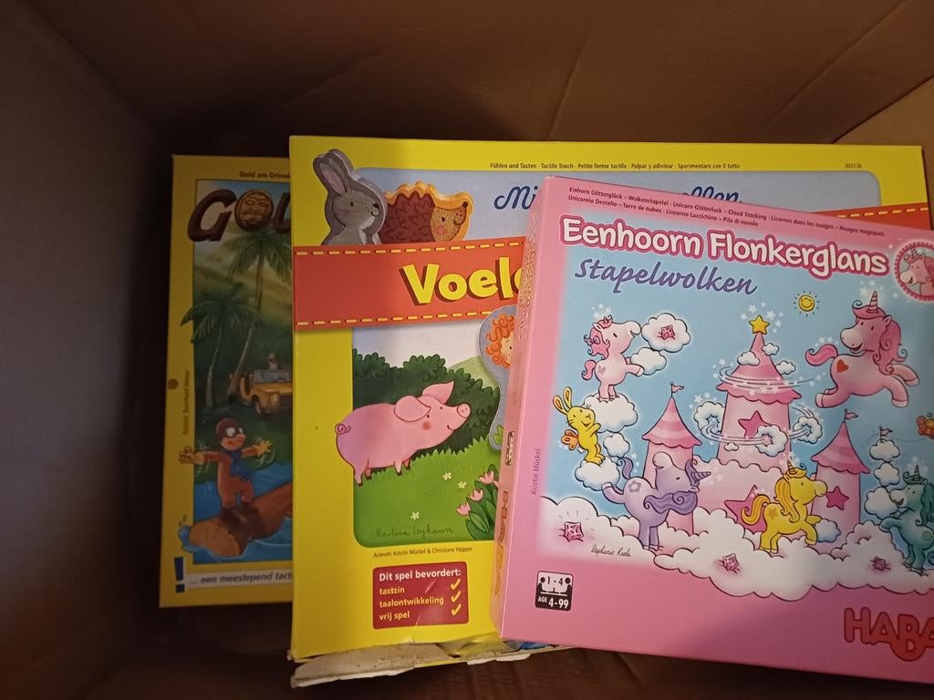 Haba 3 gezelschapsspellen, Ophalen, Zo goed als nieuw