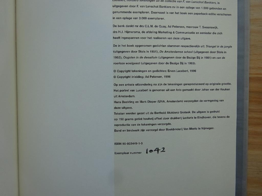 Lucebert, 1997, Van Landschot collectie, Ophalen of Verzenden, Gelezen, Schilder- en Tekenkunst