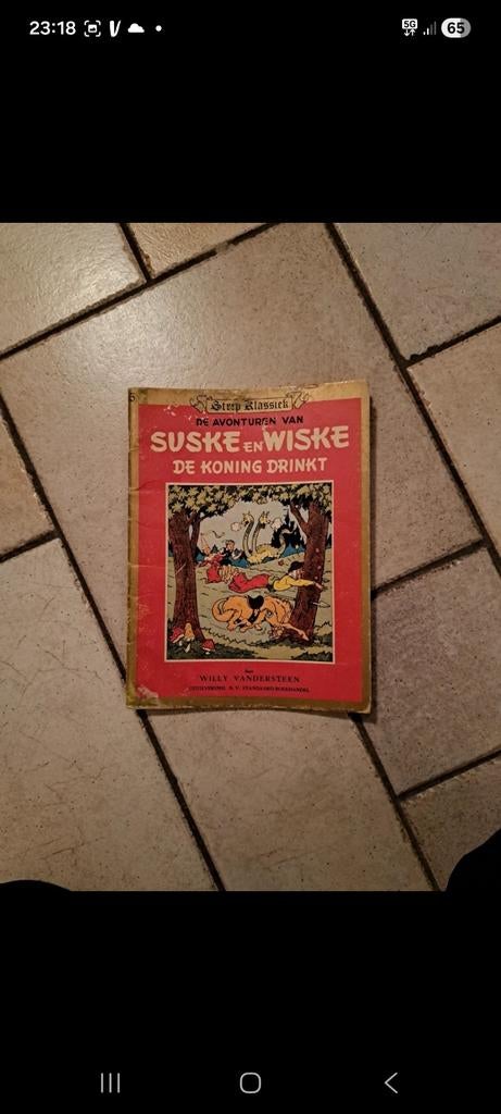 De koning drinkt suske en wiske, Boeken, Ophalen of Verzenden, Gelezen, Willy vandersteen