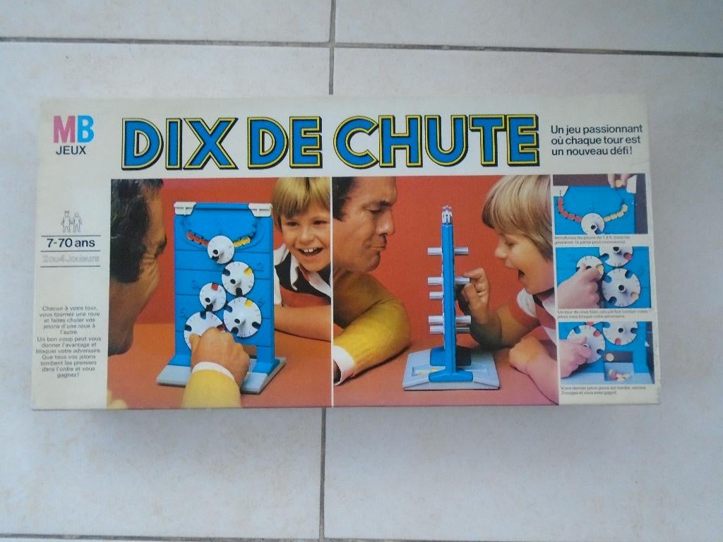 Jeu de société - Dix de chute - MB, Hobby & Loisirs créatifs, 1 ou 2 joueurs, Enlèvement ou Envoi, Utilisé, MB