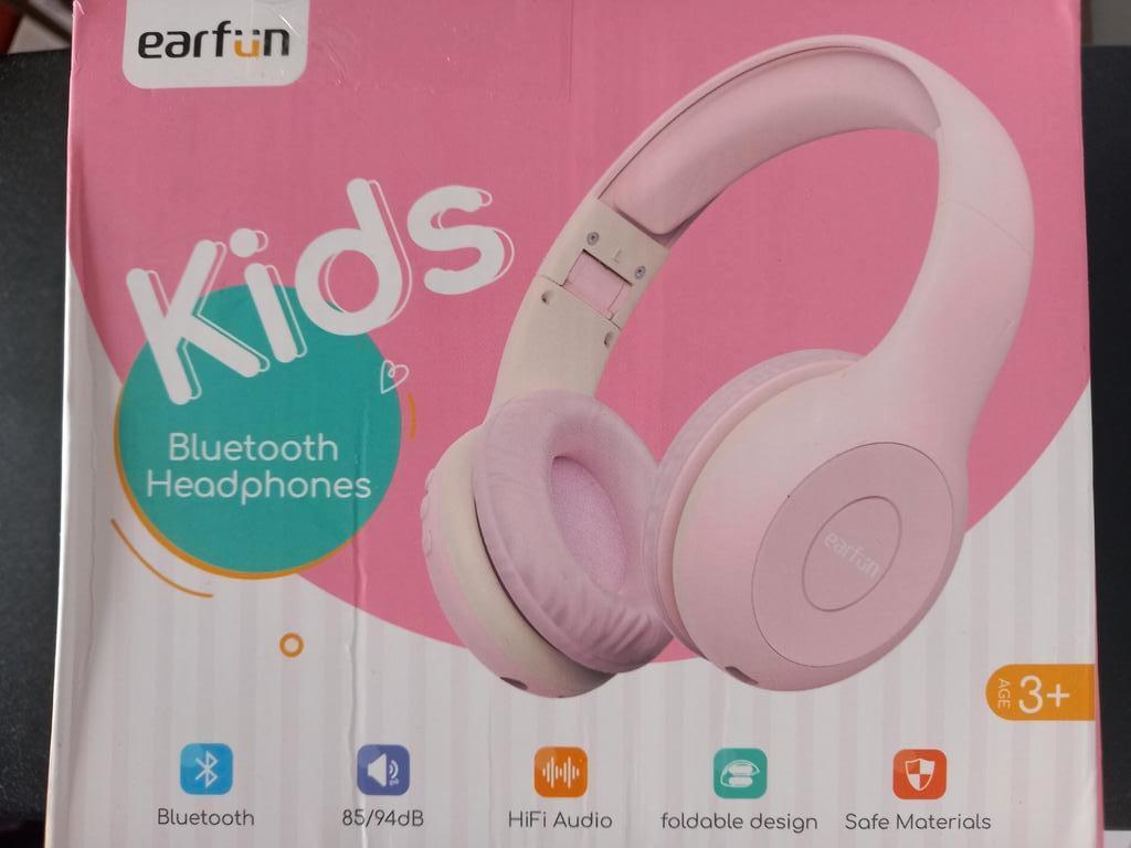 EarFun K2 Bluetooth-hoofdtelefoon voor kinderen (verpakking, Overige merken, Nieuw, Draadloos, Op oor (supra aural)