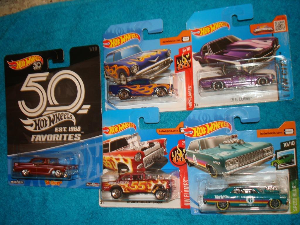 5 x Chevrolet Hot Wheels, Enfants & Bébés, Jouets | Véhicules en jouets, Neuf, Enlèvement ou Envoi