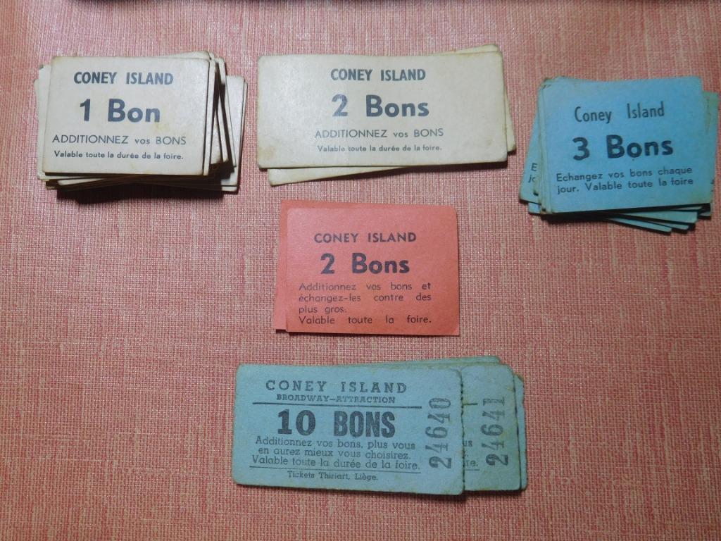 Bons vintages Coney Island Foire de Liège, Enlèvement ou Envoi