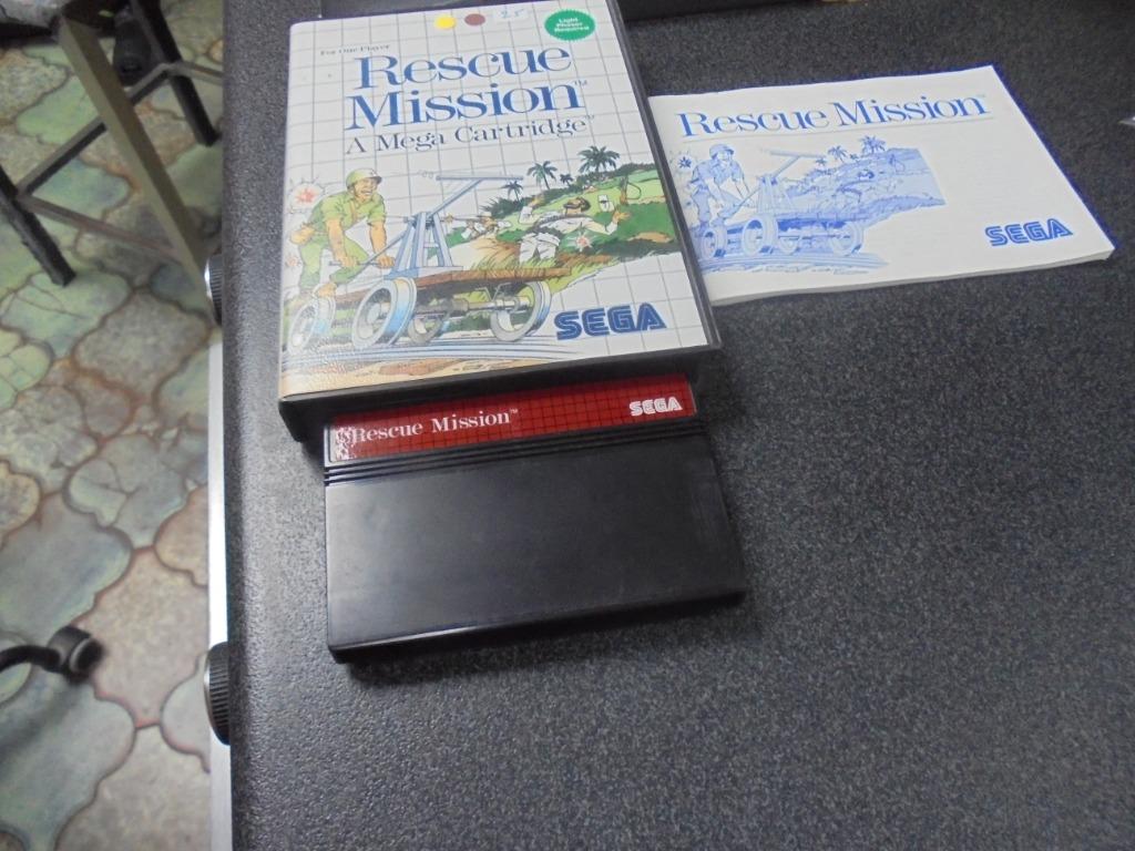 Sega 8-bit Rescue Mission (orig-compleet), Consoles de jeu & Jeux vidéo, Shooter, Enlèvement ou Envoi, Autres modèles, 1 joueur