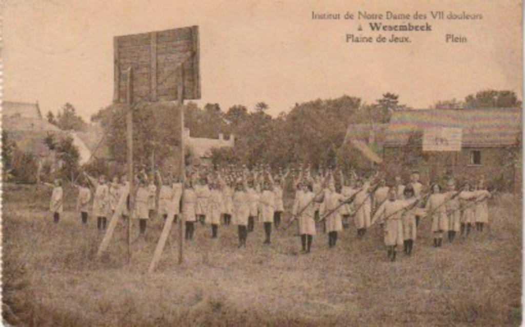WESEMBEEK : INSTITUT DE N. D. DES VII DOULEURS PLAINE DE JEU, Ophalen of Verzenden, 1920 tot 1940, Gelopen, Vlaams-Brabant