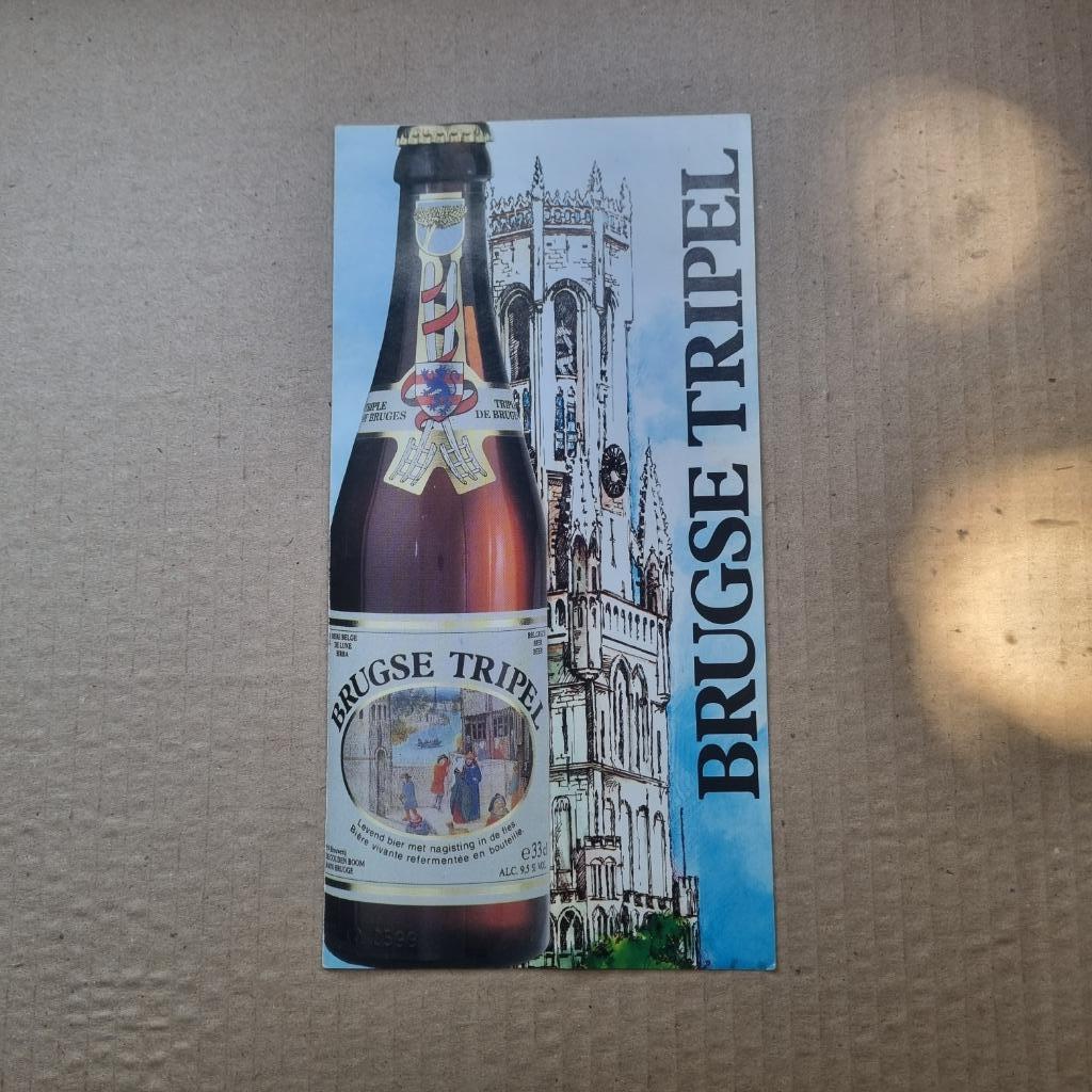 Publicité Brugse Tripel, Enlèvement ou Envoi, Utilisé, Autres types, Autres marques