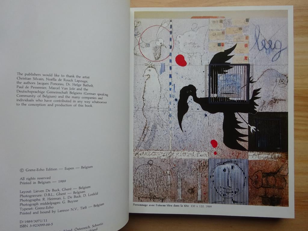 Christian Silvain, 1989, Grenz-Echo - monografie, Boeken, Gelezen, Ophalen of Verzenden, Marcel van Jole, Schilder- en Tekenkunst
