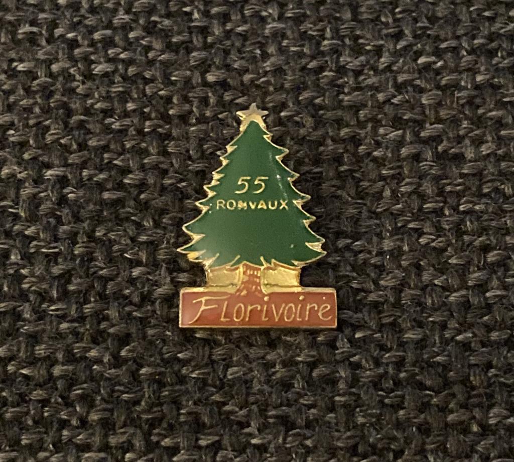 PIN - FLORIVOIRE - KERSTBOOM - SAPIN DE NOËL, Envoi, Utilisé, Autres sujets/thèmes, Insigne ou Pin's