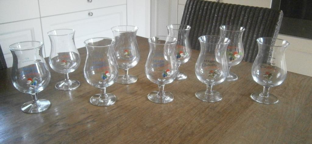 9 La Chouffe glazen, Verzamelen, Ophalen of Verzenden, Nieuw, Glas of Glazen