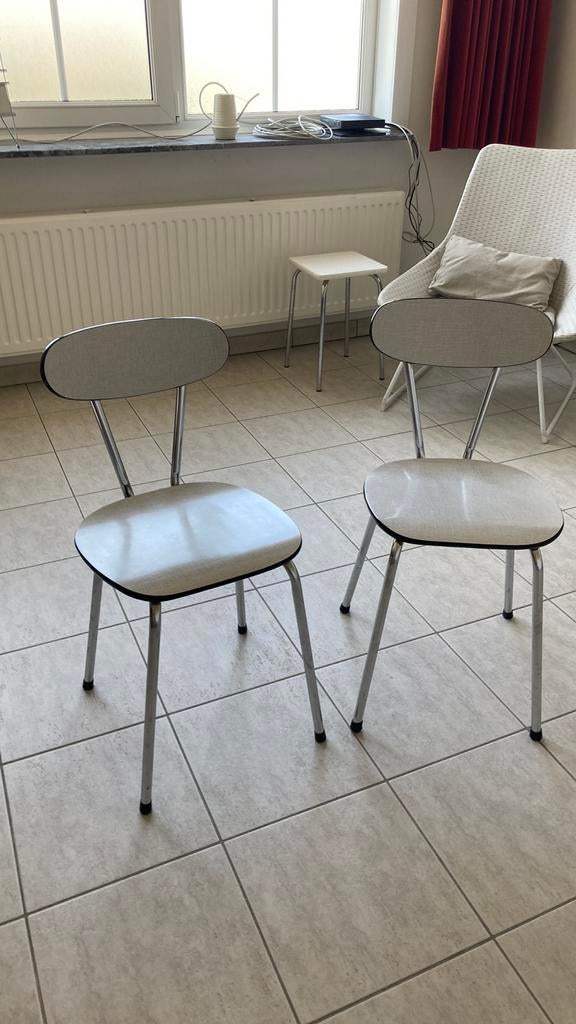Formica stoelen, Huis en Inrichting, Stoelen, Ophalen, Overige materialen, Gebruikt, Twee