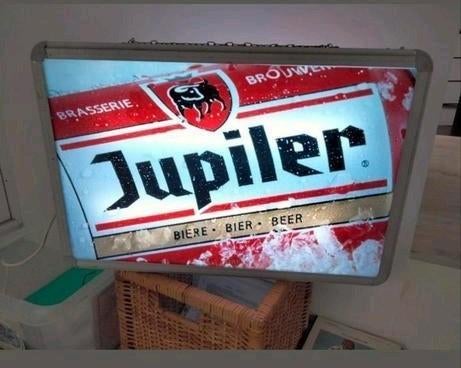 Vintage lichtbak van Jupiler.
Dubbelzijdig.
Werkt goed, Verzamelen, Ophalen of Verzenden, Zo goed als nieuw, Duvel