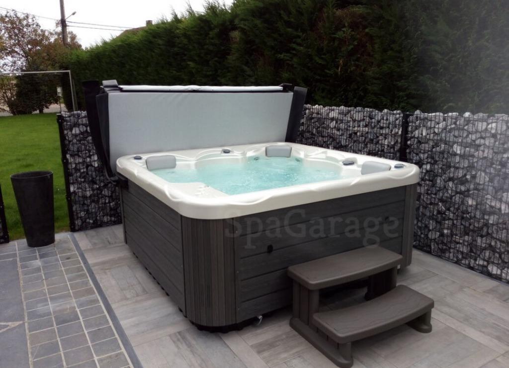 jacuzzi+pompe a chaleur  jq 80% d'economie, Enlèvement, Neuf, 5 places