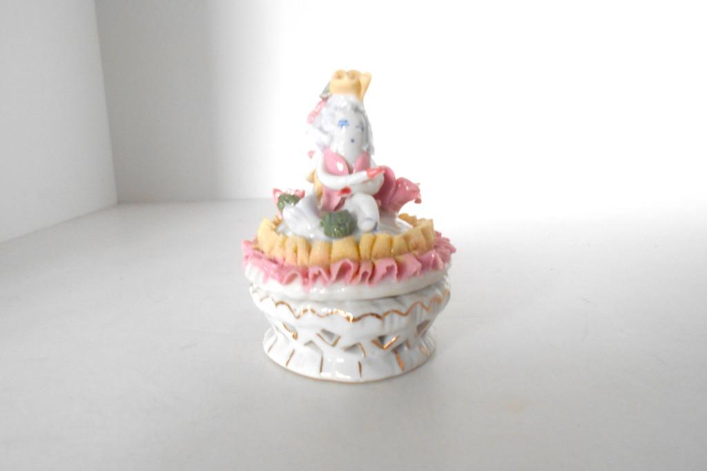 jolie ancienne boite à pilule en porcelaine, Enlèvement ou Envoi