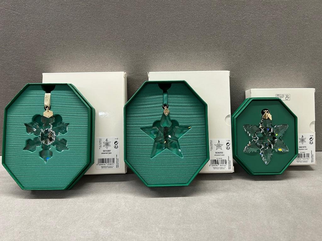 Swarovski Set van 3 Kerst sterren, Ornament 2022, 23 & 24, Verzamelen, Ophalen of Verzenden, Nieuw, Figuurtje