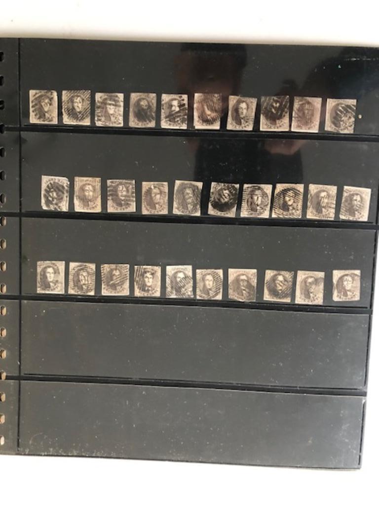 Postzegels BELGIE 30 MEDAILLOINS lot van 10 cent, Envoi, Affranchi