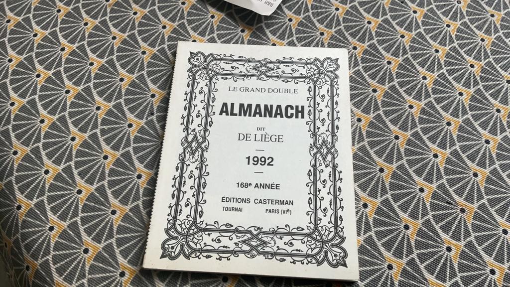 Almanach de Liege 1992, Ophalen of Verzenden, Zo goed als nieuw
